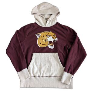 Todd Snyder Champion Panther Hoodie Sweatshirt Men Medium Burgundy Pullover